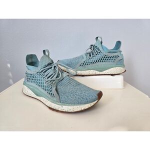PUMA Foreverrun Nitro Knit Women US 10 Blue Teal Mesh Sneakers Comfort Training
